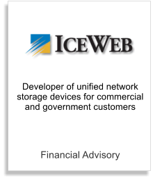 Financial Advisory Developer of unified network  storage devices for commercial and government customers